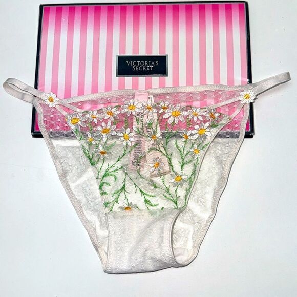 🔥Victoria Secret  panty DREAM ANGEL MINI STRING SZ Small  NEW - Picture 1 of 4